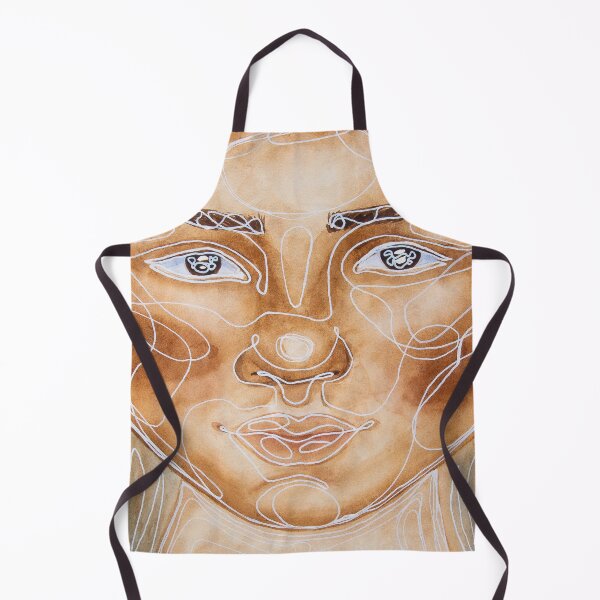 Item preview, Line art portrait painting in watercolour designed and sold by Chantellearts.