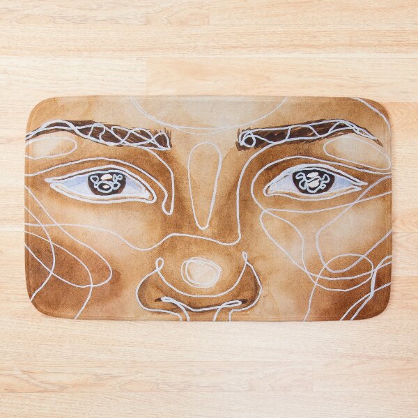 Item preview, Line art portrait painting in watercolour designed and sold by Chantellearts.