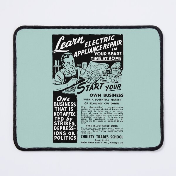 Item preview, LEARN ELECTRIC APPLIANCE REPAIR - ADVERT designed and sold by ThrowbackAds.