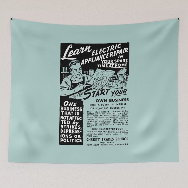 Item preview, LEARN ELECTRIC APPLIANCE REPAIR - ADVERT designed and sold by ThrowbackAds.