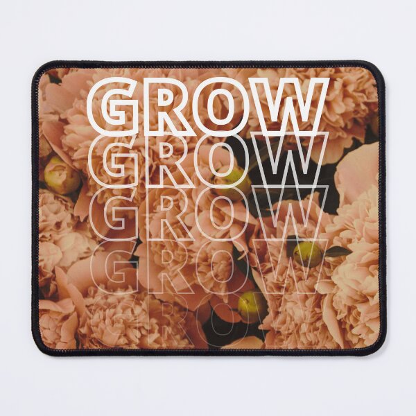 Item preview, GROW (above) - Dreamy Beige Flowers designed and sold by AliceSLee.
