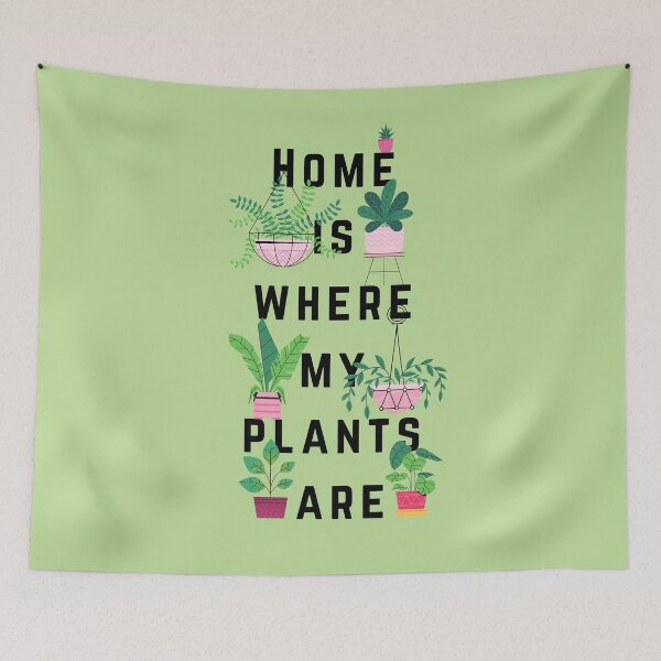 Item preview, Home is Where My Plants Are - Quote designed and sold by KarolinaPaz.