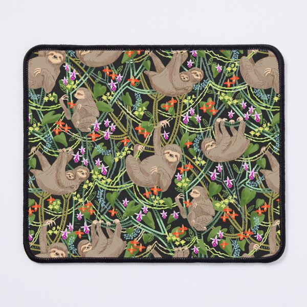 Item preview, Sloths and Orchids in a Blooming Jungle designed and sold by vinpauld.