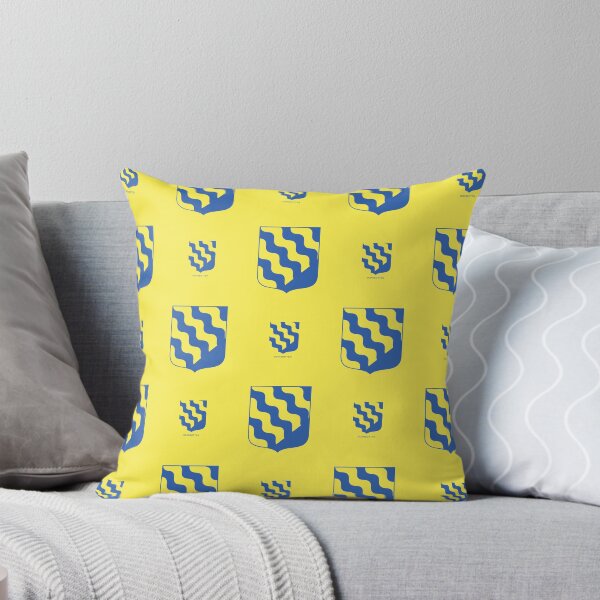 Item preview, Norrbotten Waves, Yellow and Blue Pattern (Sweden/ Svenska landskap) designed and sold by Landskapsbutiken .com.