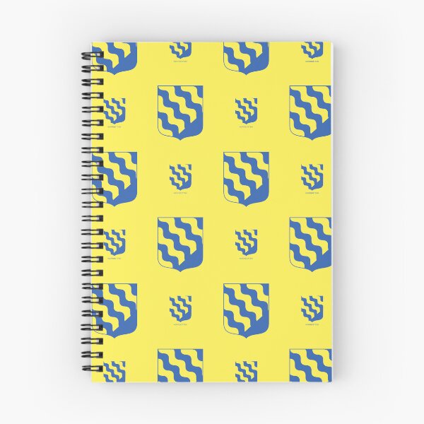 Item preview, Norrbotten Waves, Yellow and Blue Pattern (Sweden/ Svenska landskap) designed and sold by Landskapsbutiken .com.