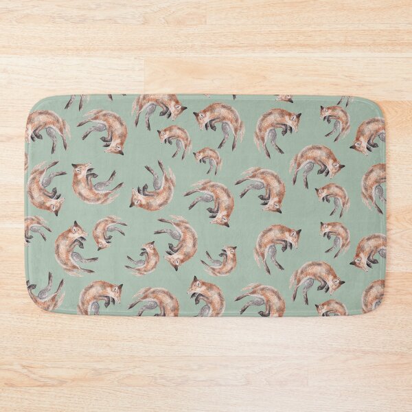 Item preview, Jumping Watercolor Foxes Wildlife designed and sold by wanderinglaur.
