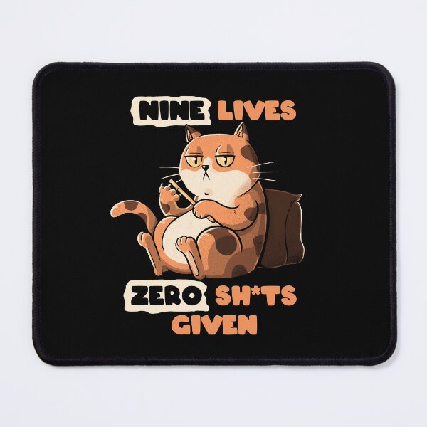 Item preview, Nine Lives Zero Sh*ts Given Cat by Tobe Fonseca designed and sold by Tobe Fonseca®.