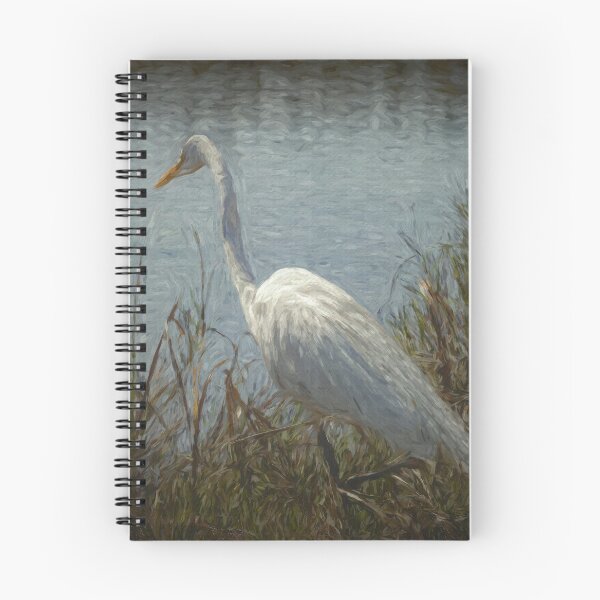 Item preview, Impressionist White Heron designed and sold by nbrandsberg.