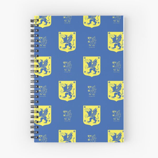 Item preview, Grifo dragón de Östergötland, patrón azul y amarillo (Suecia/Paisaje Svenska) designed and sold by Landskapsbutiken .com.