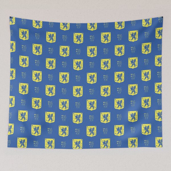 Item preview,  Östergötland Dragon Griffin, Blue and Yellow Pattern (Sweden/ Svenska landskap) designed and sold by Landskapsbutiken .com.
