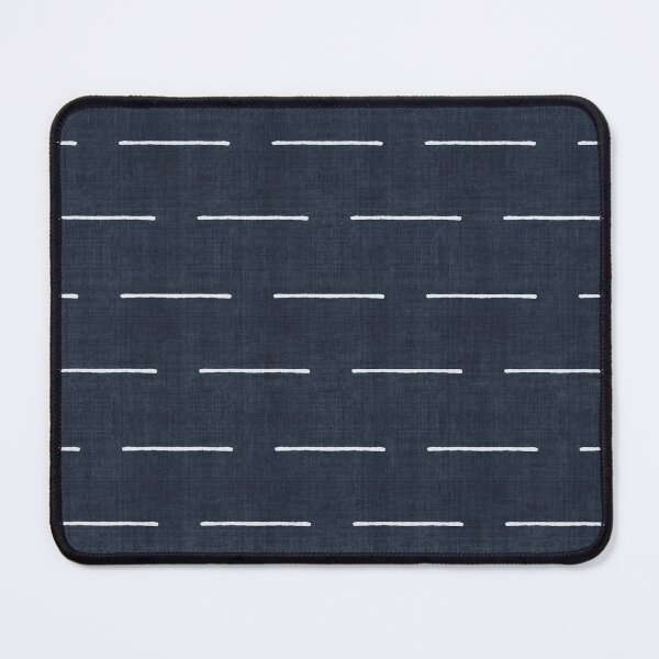 Item preview, Block Print Lines in Navy Blue designed and sold by House of Haha.