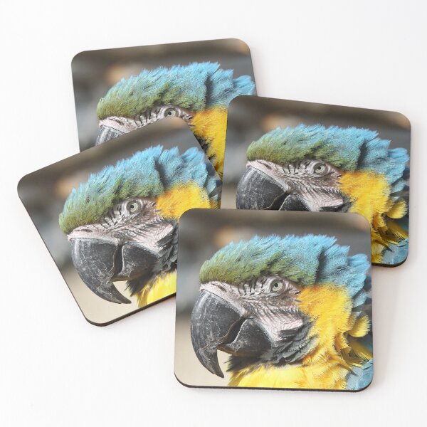 Item preview, Blue and Yellow Macaw - closeup Portrait designed and sold by Maria Gaellman.