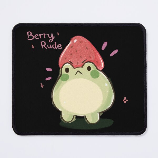 Item preview, Berry Rude - Cute Kewi Frog Strawberry Hat designed and sold by SweetWhimsy.