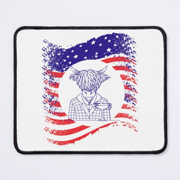 Item preview, Patriotic Cow with Wine designed and sold by speakupandshine.