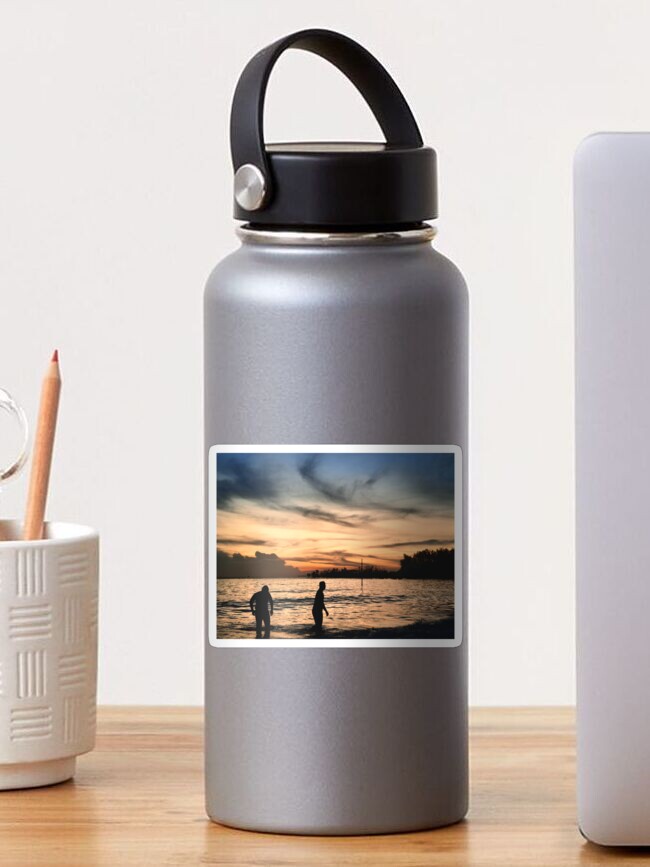 Thumbnail 1 of 3, Sticker, By the Sea designed and sold by shangmin.
