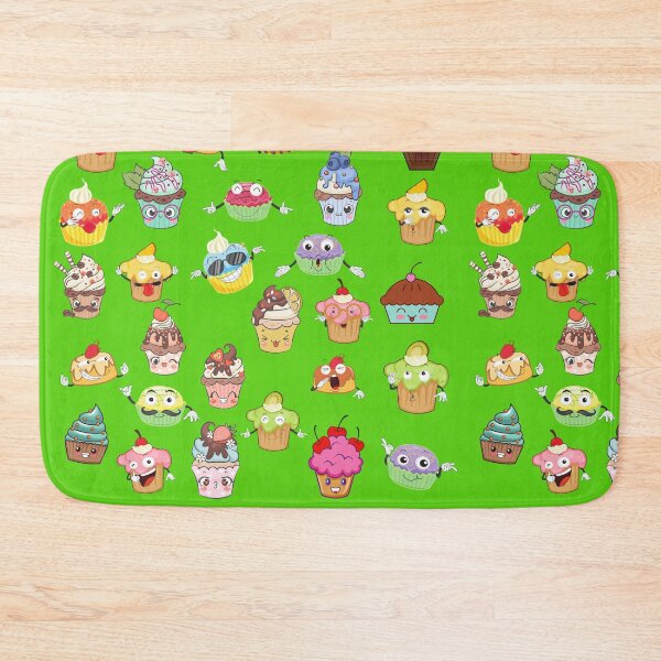 Item preview, Cute Sweet Adorable Little Kawaii Cartoon, Happy Funny Colorful Cup Cake Pattern Design designed and sold by iziskosmos.