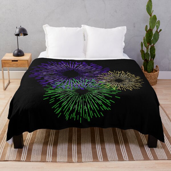 Aperçu de l'œuvre Feu d'artifice vert violet et or créée et vendue par Arianna Khalil.