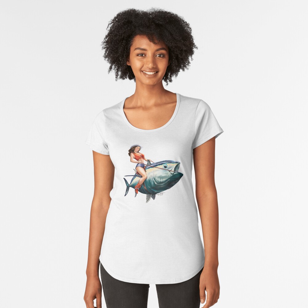 Tattooed Fishing Type of Girl Fishing Boat Woman Kids T-Shirt by  TeeQueen2603 - Pixels