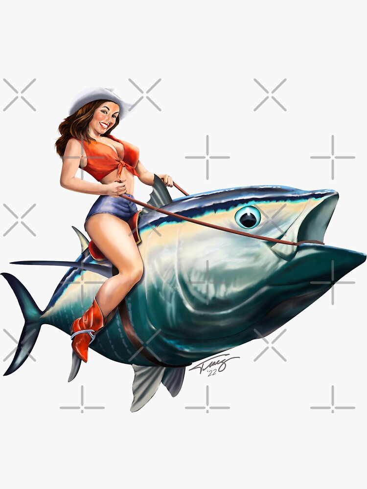 Fishing Pinup Girl - Tarpon-Permit-Bonefish iPad Case & Skin for