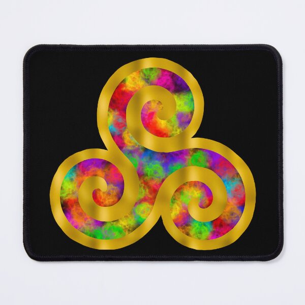 Item preview, Rainbow and Gold Triple Spiral designed and sold by AutumnJude Rowan.