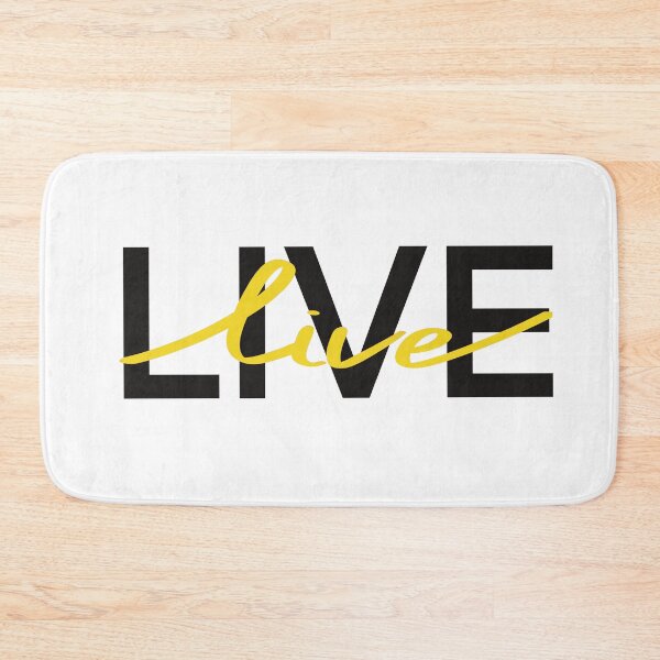 Item preview, Live. Graphic quote yellow  designed and sold by Drevych-shop.
