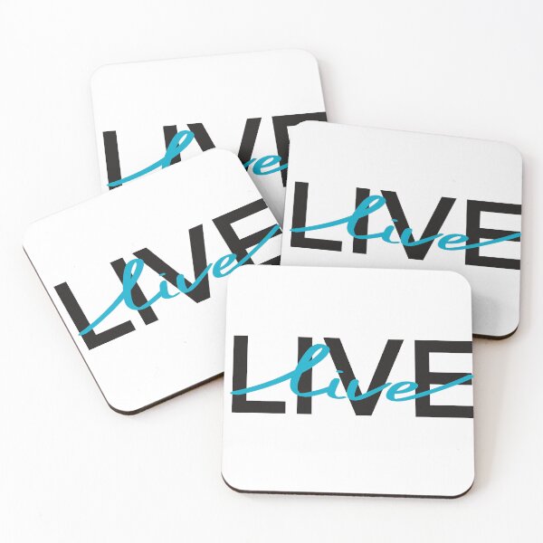 Item preview, Live. Blue Graphic quote  designed and sold by Drevych-shop.