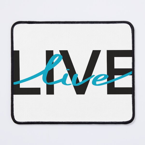 Item preview, Live. Blue Graphic quote  designed and sold by Drevych-shop.
