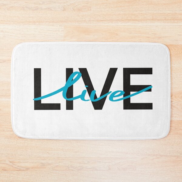 Item preview, Live. Blue Graphic quote  designed and sold by Drevych-shop.