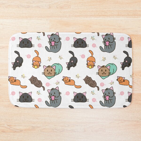 Item preview, Kitty Mischief - Cute Cat Pattern Illustration designed and sold by DonneeCreations.