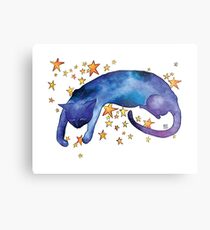 Celestial Cat Nap Metal Print