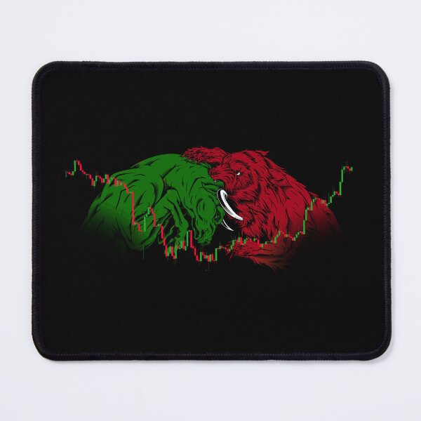 Item preview, Stock Market Bull vs. Bear Cryptocurrency Trading designed and sold by Nerdherfer.