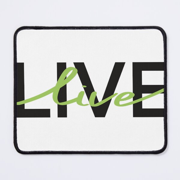 Item preview, Live. Green Graphic quote designed and sold by Drevych-shop.