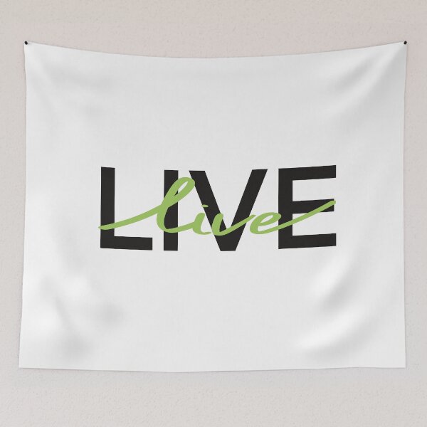 Item preview, Live. Green Graphic quote  designed and sold by Drevych-shop.