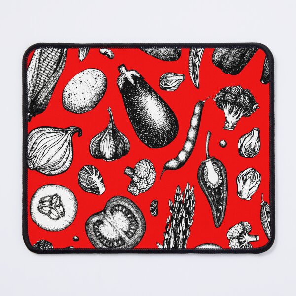 Item preview, Mixed Vegetable Toile designed and sold by Pixelchicken.