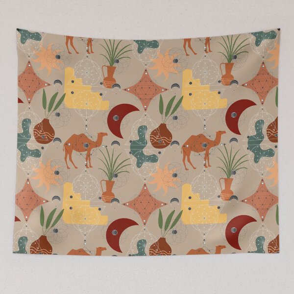 Item preview, Desert Oasis - Exotic Wildlife Pattern designed and sold by DonneeCreations.
