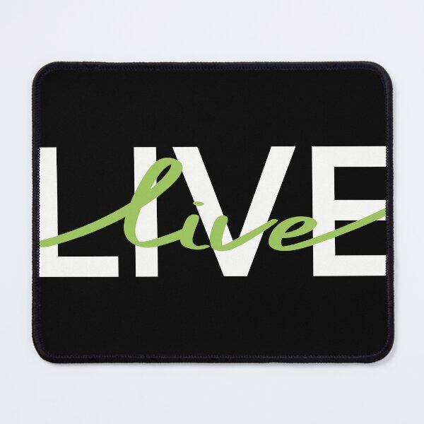 Item preview, Live. Green Graphic quote designed and sold by Drevych-shop.