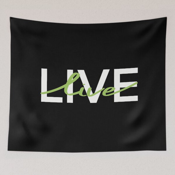 Item preview, Live. Green Graphic quote  designed and sold by Drevych-shop.
