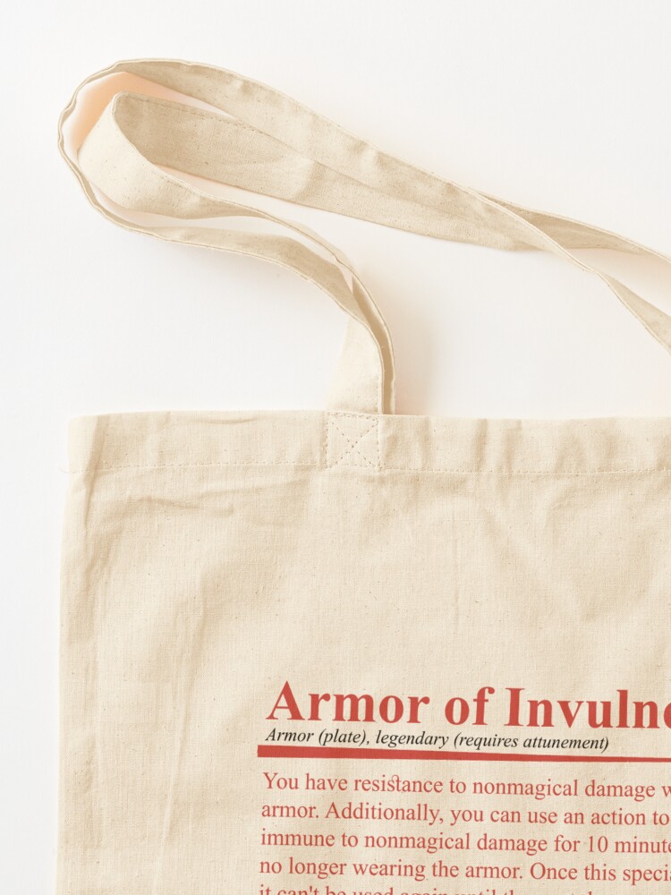 Armor Canvas Tote Bag