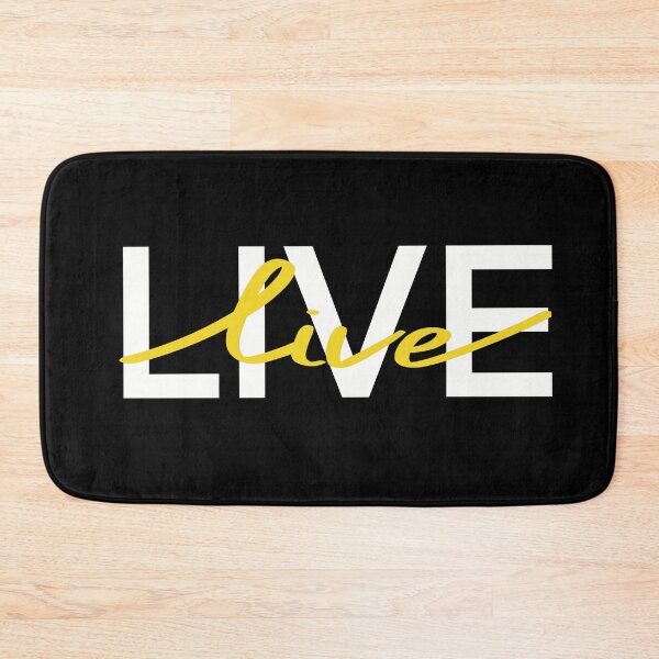 Item preview, Live. Yellow Graphic quote  designed and sold by Drevych-shop.