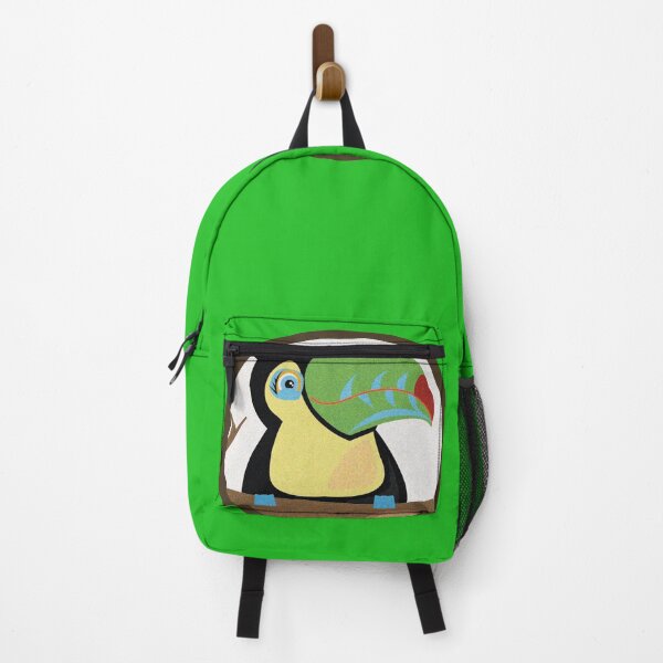 Item preview, Cute little yellow-throated toucan, sitting on a branche badge designed and sold by melissamaduka.
