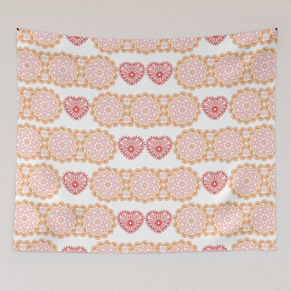 Item preview, Rosette Whimsy - Vintage Pink Pattern designed and sold by DonneeCreations.