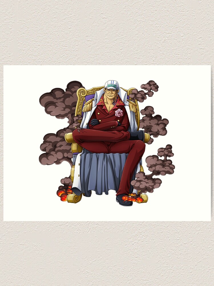 "One Piece Admiral Sakazuki Akainu , One Piece" Art Print for Sale by MARANIME Redbubble