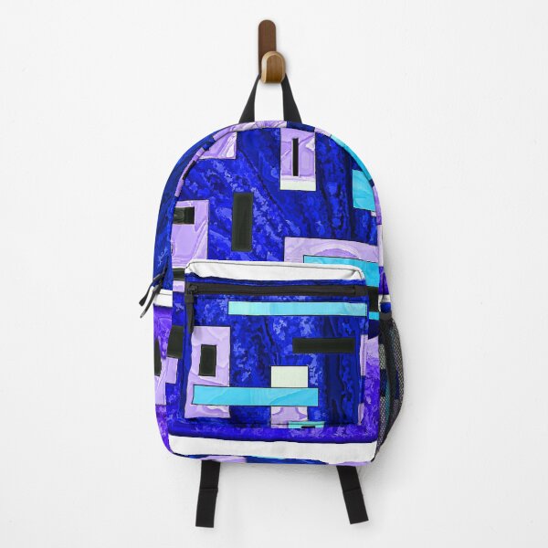 Item preview, Rectangles Blue and Purple Abstract Design designed and sold by 1Lbrody1.