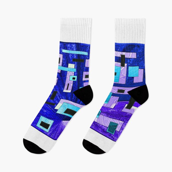 Item preview, Rectangles Blue and Purple Abstract Design designed and sold by 1Lbrody1.