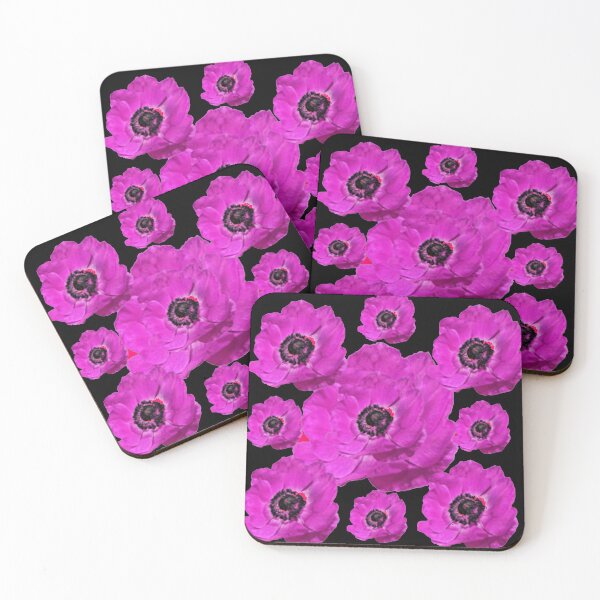 Item preview, BLOOMING FUCHSIA PURPLE GARDEN FLOWERS GREYISH ART designed and sold by sharlesart.
