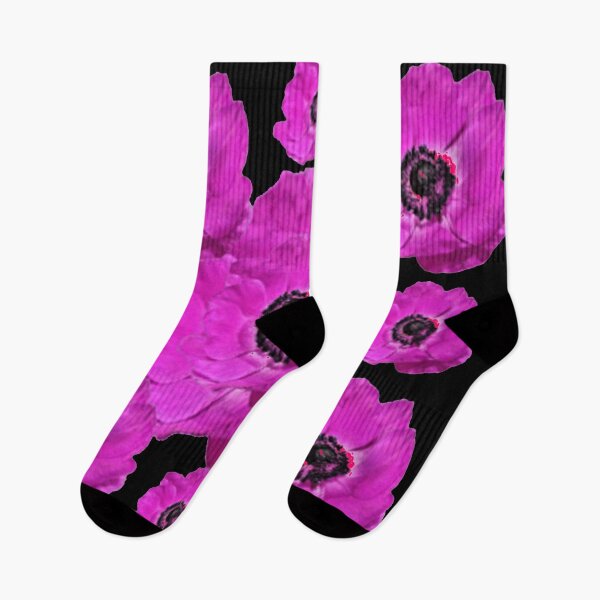 Item preview, BLOOMING FUCHSIA PURPLE GARDEN FLOWERS GREYISH ART designed and sold by sharlesart.