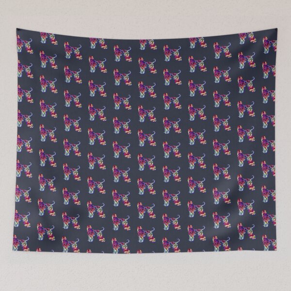 Artikelvorschau, Ich liebe meine Afghanen-Hund-Neon-Schmetterlings-Silhouette entworfen und verkauft von AMSonArt.