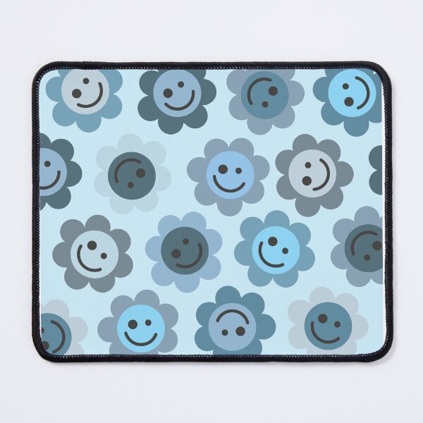 Item preview, Bluer Blue Flower Happy Faces designed and sold by gray-cat.