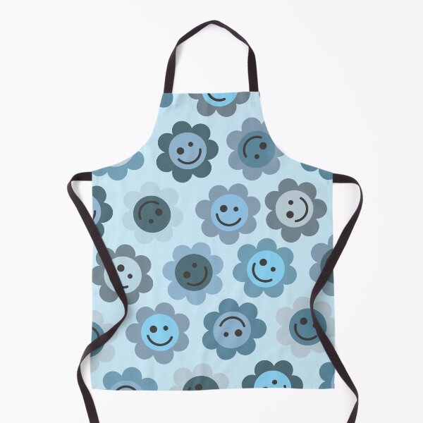 Item preview, Bluer Blue Flower Happy Faces designed and sold by gray-cat.
