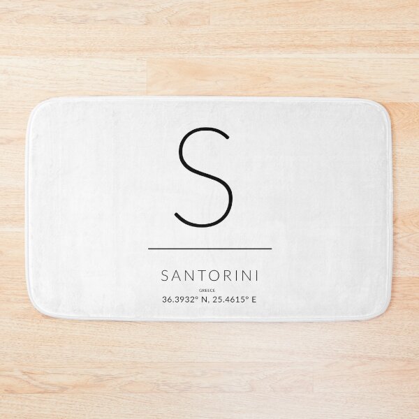 Item preview, Santorini Greece, Santorini GPS Coordinates Gift designed and sold by grandlovely.